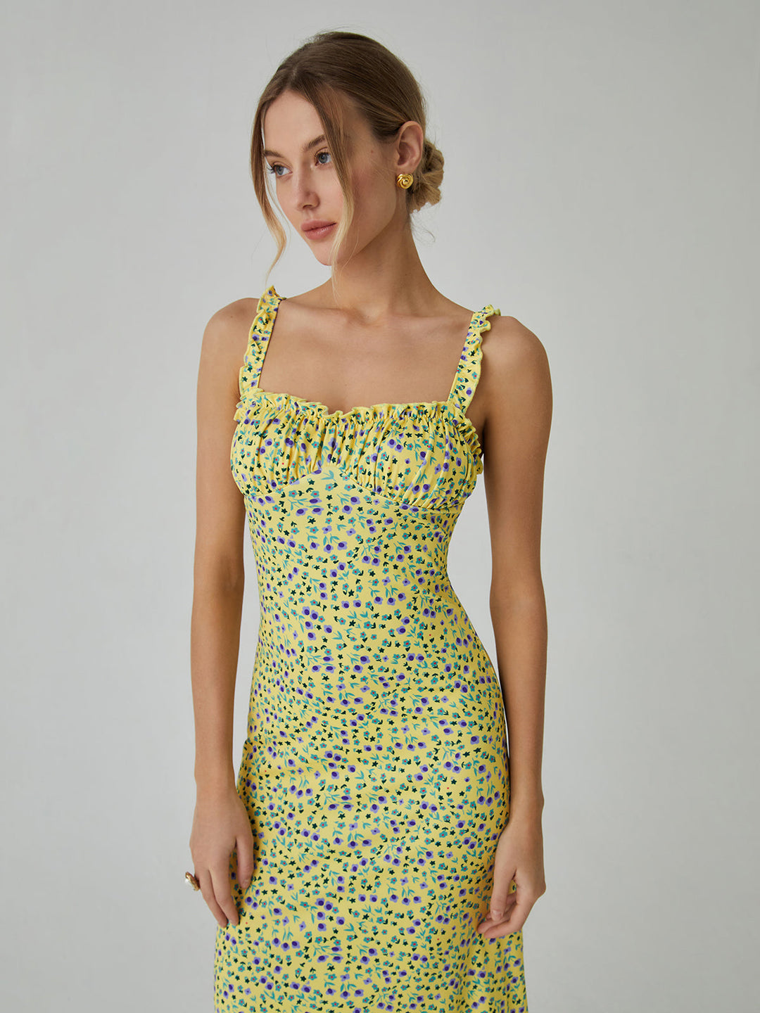 Elenar™ Floral Elegance Midi Dress – Romantic Style with All-Day Comfort (50% OFF!)