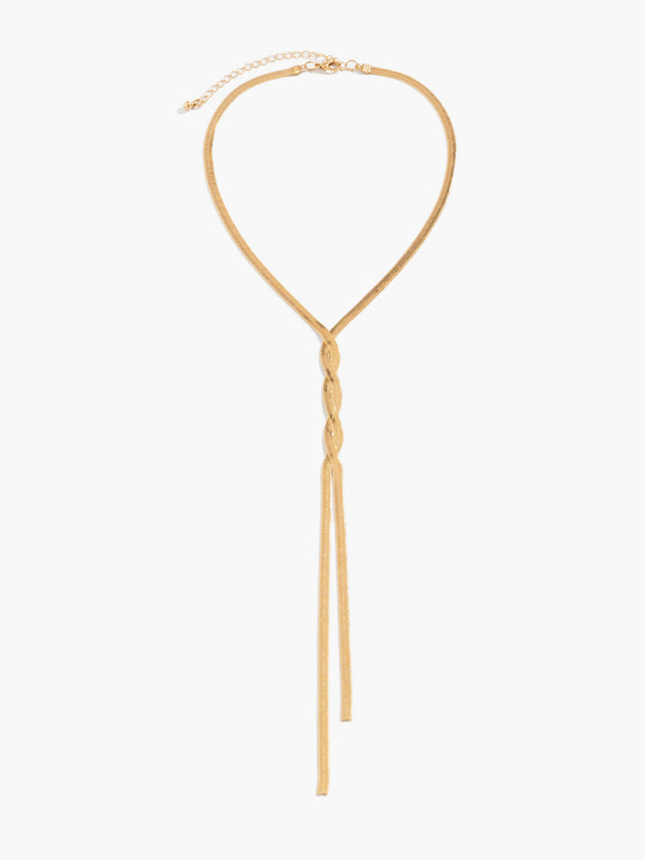 Lilliana | Chain Twist Tassel Necklace