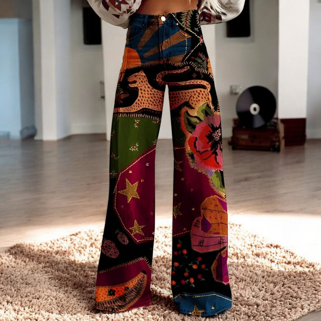 HANNAH Chic™ Trousers – Elegant Bohemian Comfort with Timeless Style
