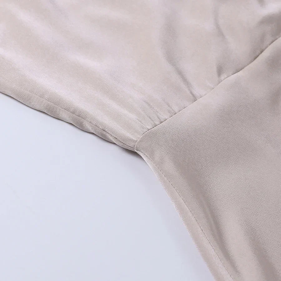 Lizzy™ Luxe Satin Slit Dress (50% OFF)