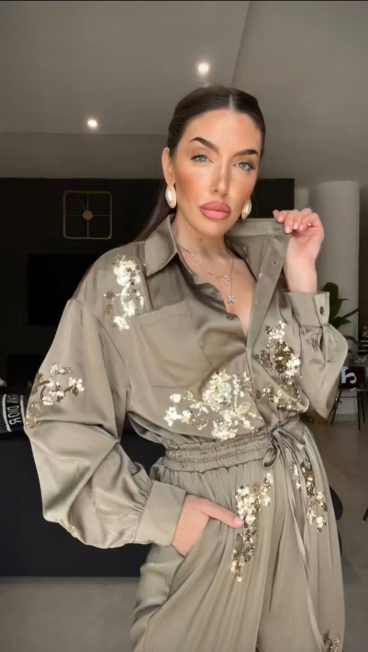 Glow Authority - Luxe Sequin Jumpsuit (50% OFF)