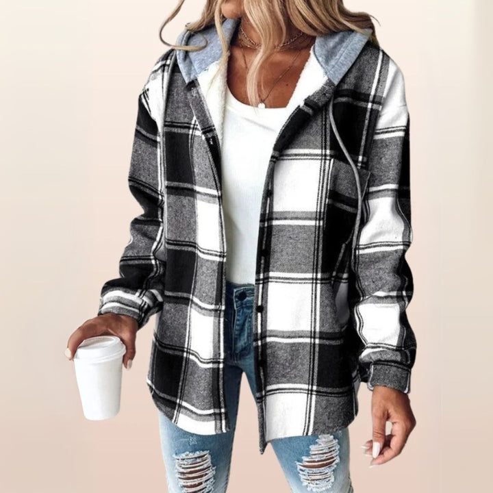 Heidi - Hooded Check Jacket