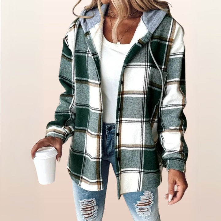 Heidi - Hooded Check Jacket