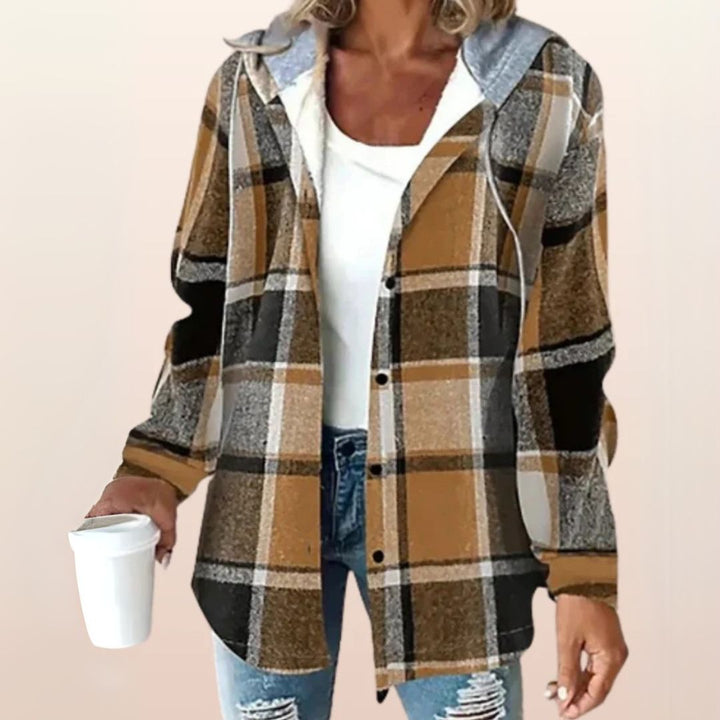 Heidi - Hooded Check Jacket
