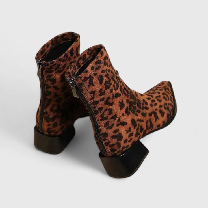 Lena – Leopard Ankle Boots
