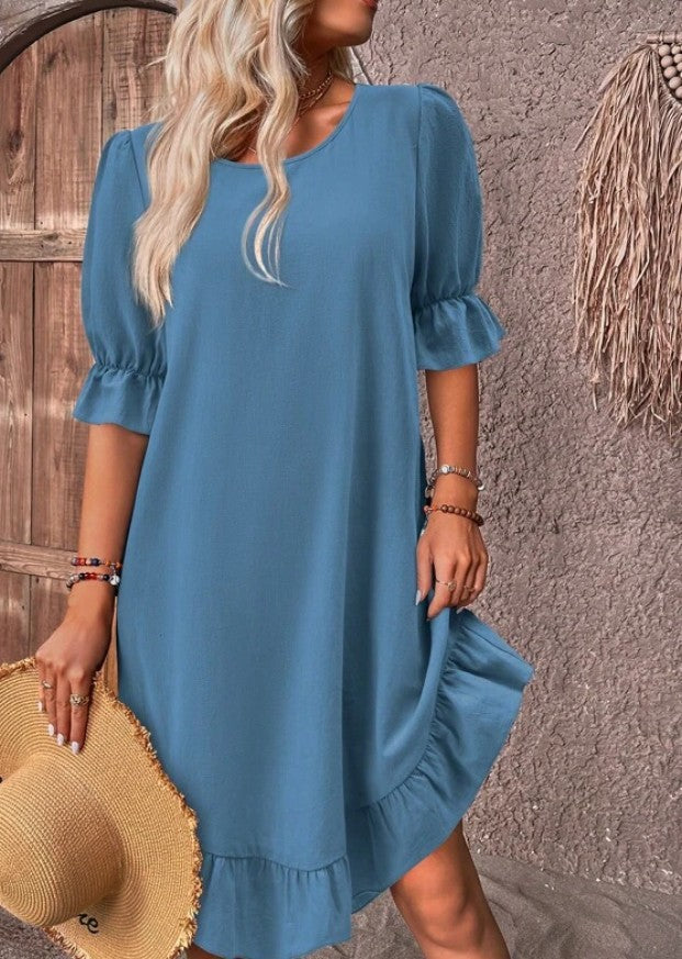 Amelia™ Ruffle Hem Dress – Effortlessly Elegant for Any Occasion (50% OFF!)
