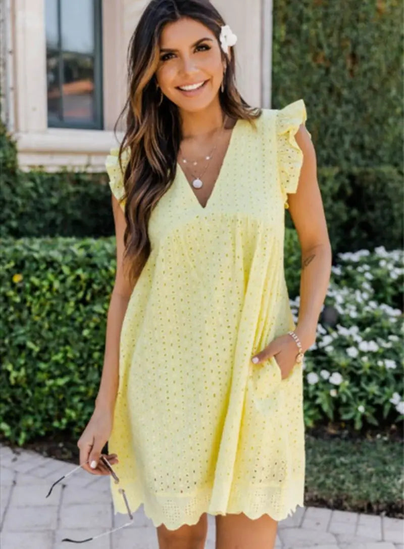 Hedy - Elegant V-Neck Dress (50% OFF!)