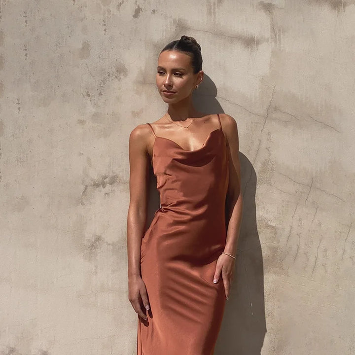 Sorrel | Radiant Satin Gown