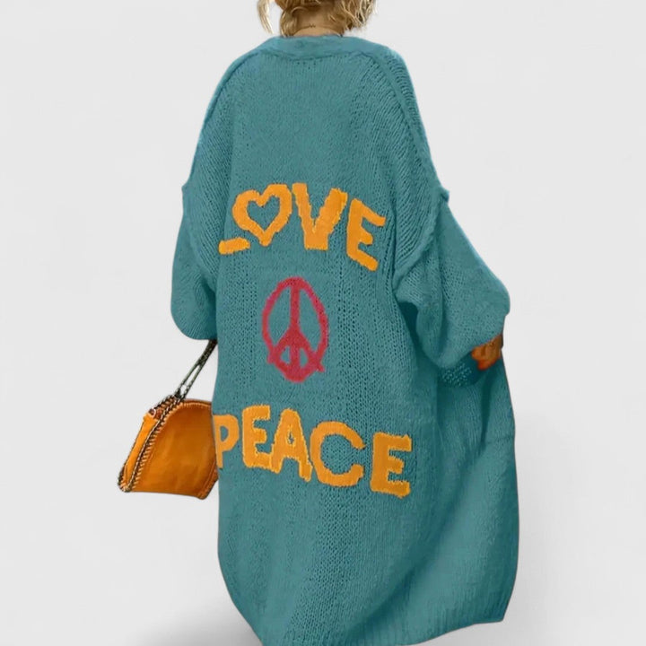 Yosha - Patchwork Knitted Cardigan