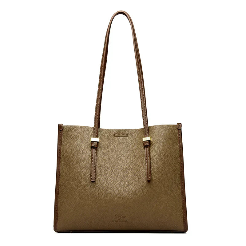 Elegant everyday bag with a leather look