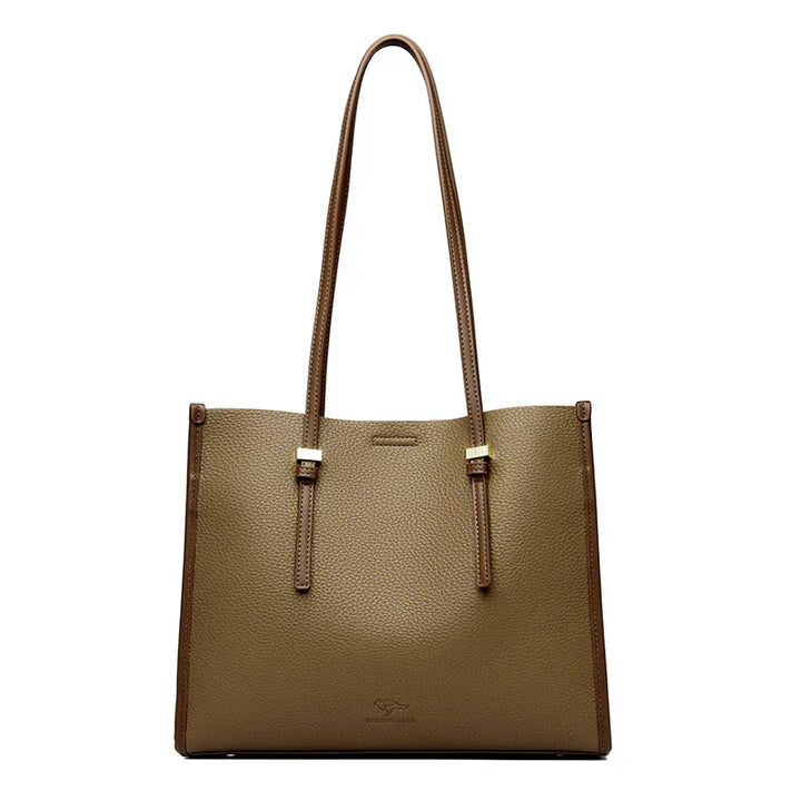 Elegant everyday bag with a leather look