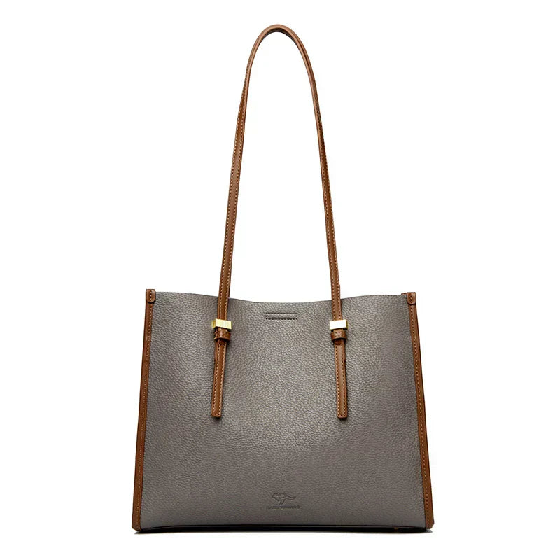 Elegant everyday bag with a leather look