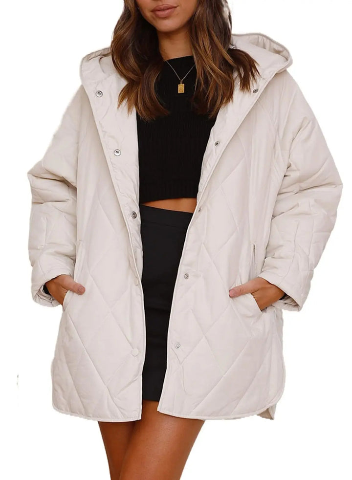 Aria - Quilted Oversized Hooded Coat