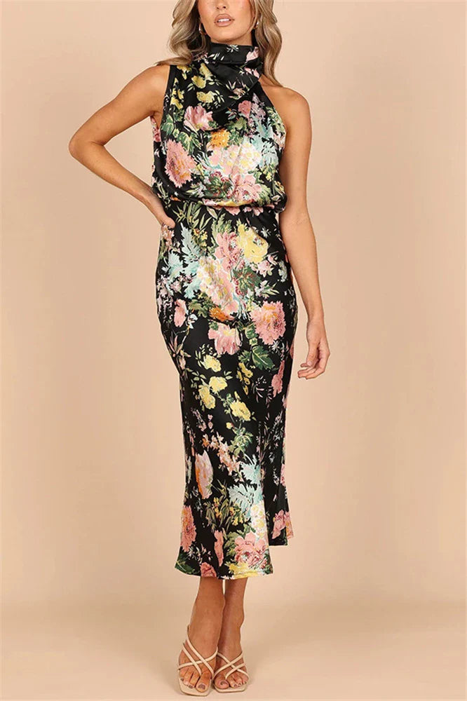 Sophia™ Satin Silk Bodycon Dress – Sleek Elegance for Any Special Occasion