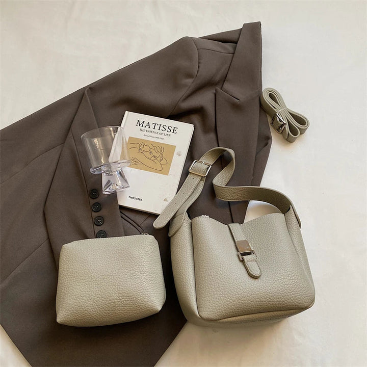 Iris™ – Modern bucket bag with a leather look