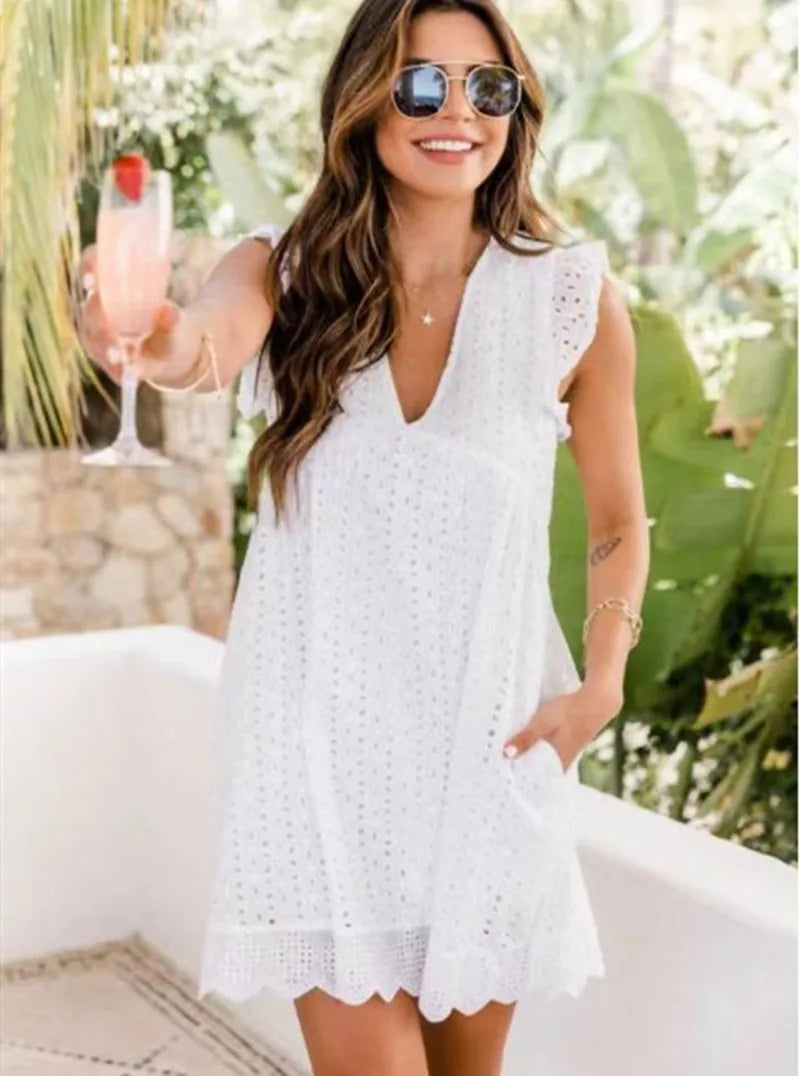 Hedy - Elegant V-Neck Dress (50% OFF!)