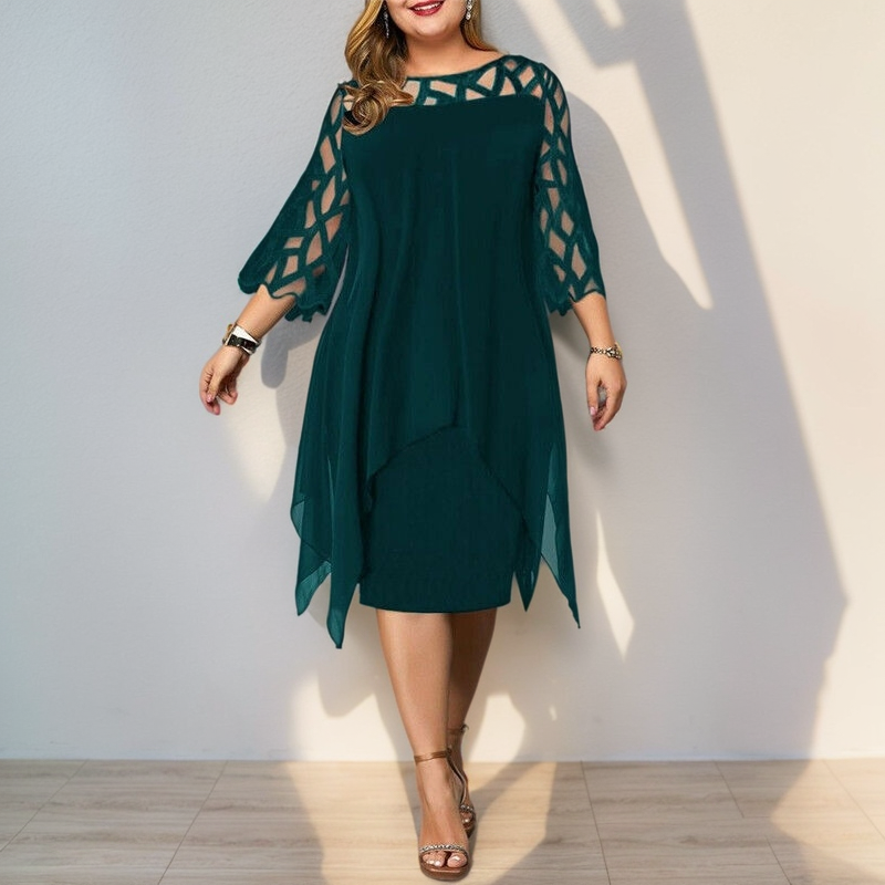 Harper™ Grace Midi Dress – Timeless Sophistication with All-Day Comfort (50% OFF!)