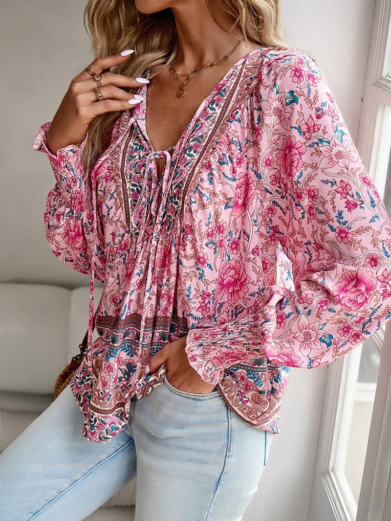 ADELINE™ Floral Blouse – Timeless Elegance and Everyday Comfort