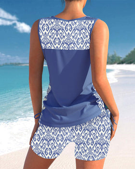 Lucinda - Tankini Featuring Geometric Print