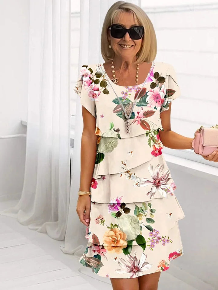 Lola - Ruffled Floral Dress