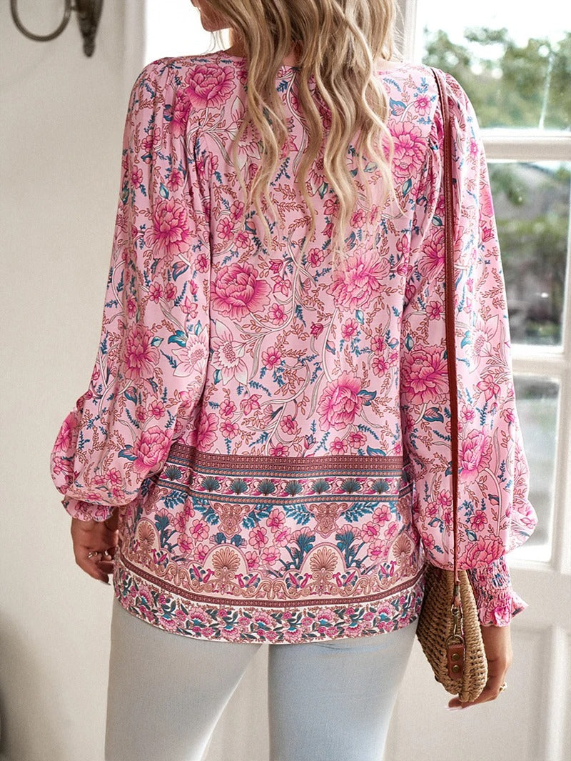 ADELINE™ Floral Blouse – Timeless Elegance and Everyday Comfort