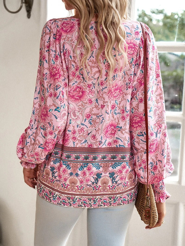 ADELINE™ Floral Blouse – Timeless Elegance and Everyday Comfort