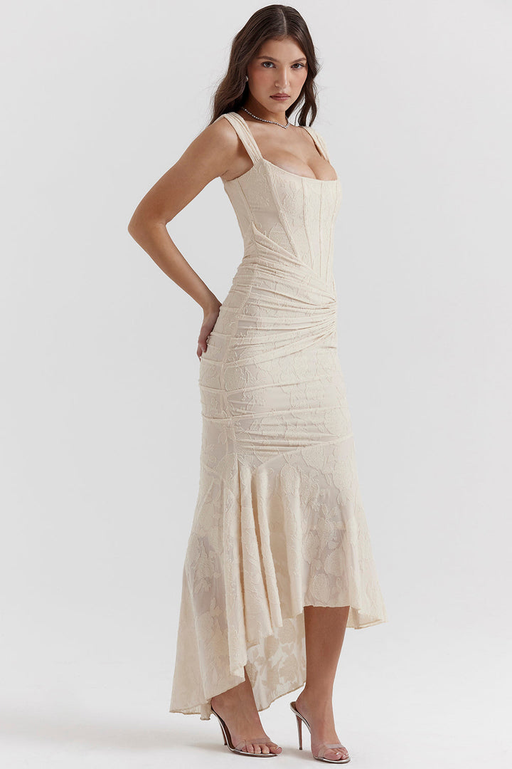 Victoria | Regal Draped Dress