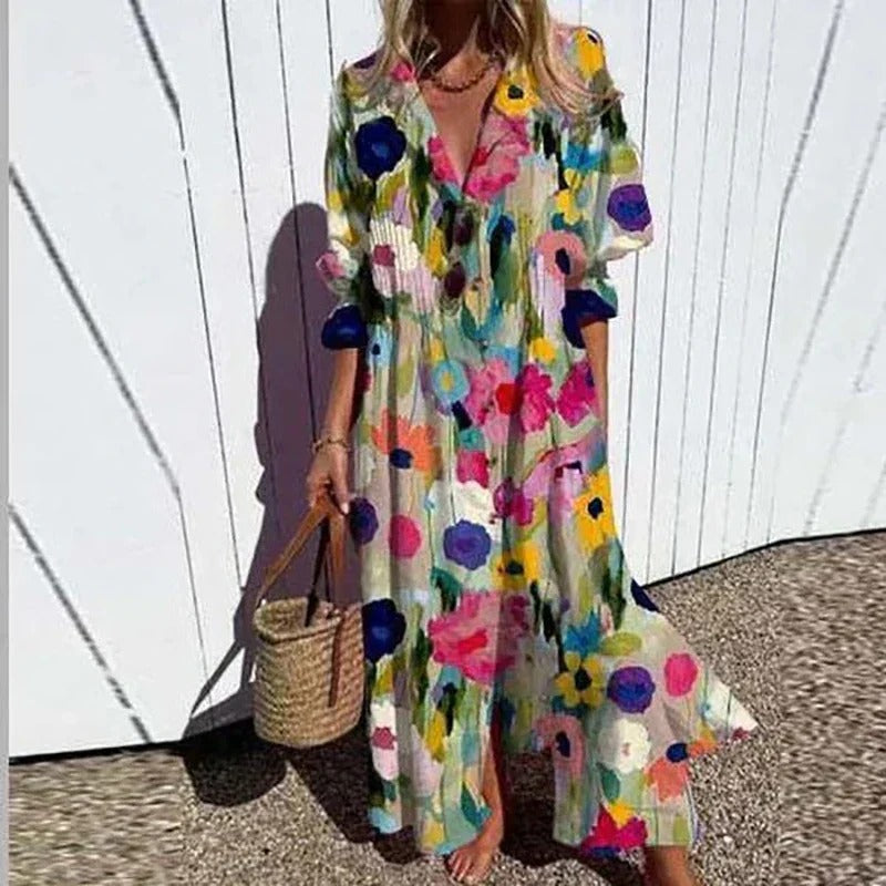 ANA™ Relaxed Boho Summer Dress – Lightweight Elegance for Every Occasion