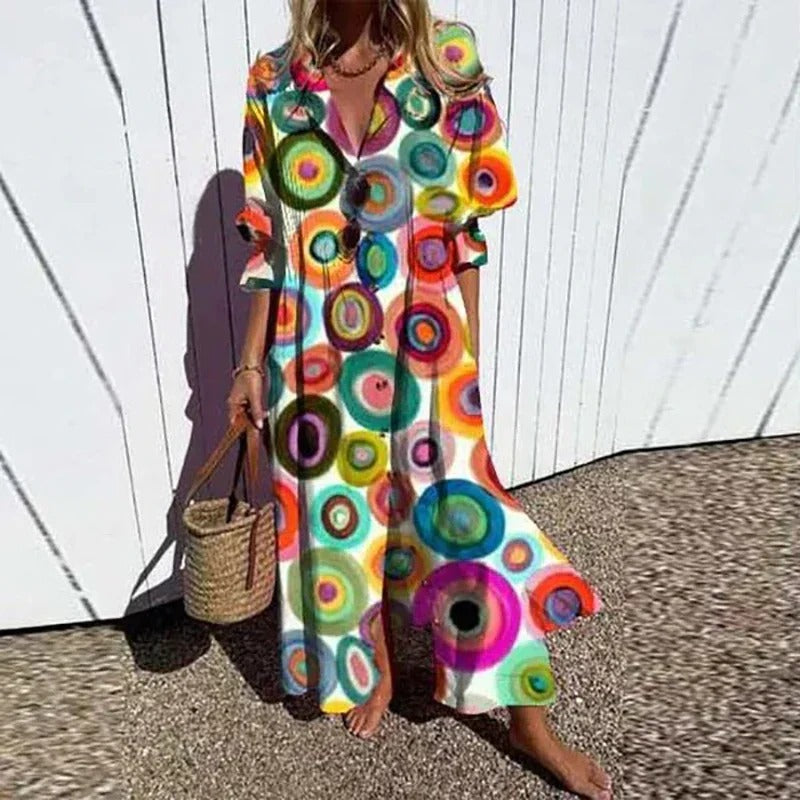 ANA™ Relaxed Boho Summer Dress – Lightweight Elegance for Every Occasion
