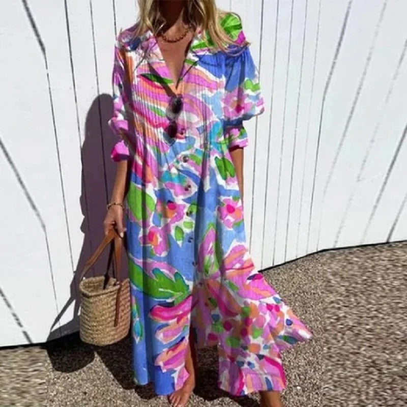 ANA™ Relaxed Boho Summer Dress – Lightweight Elegance for Every Occasion