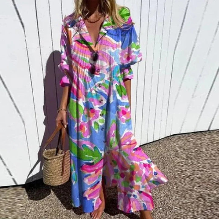 ANA™ Relaxed Boho Summer Dress – Lightweight Elegance for Every Occasion