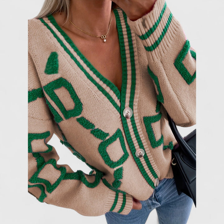 Cristine - Block Knit Cardigan