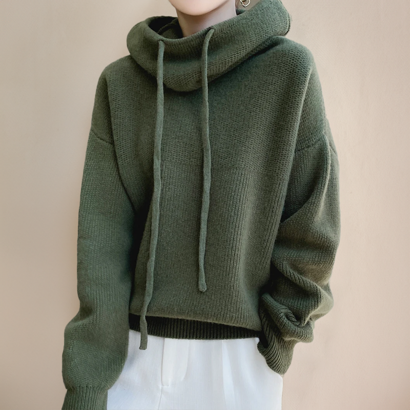 Eva | Drawstring Knit Sweater