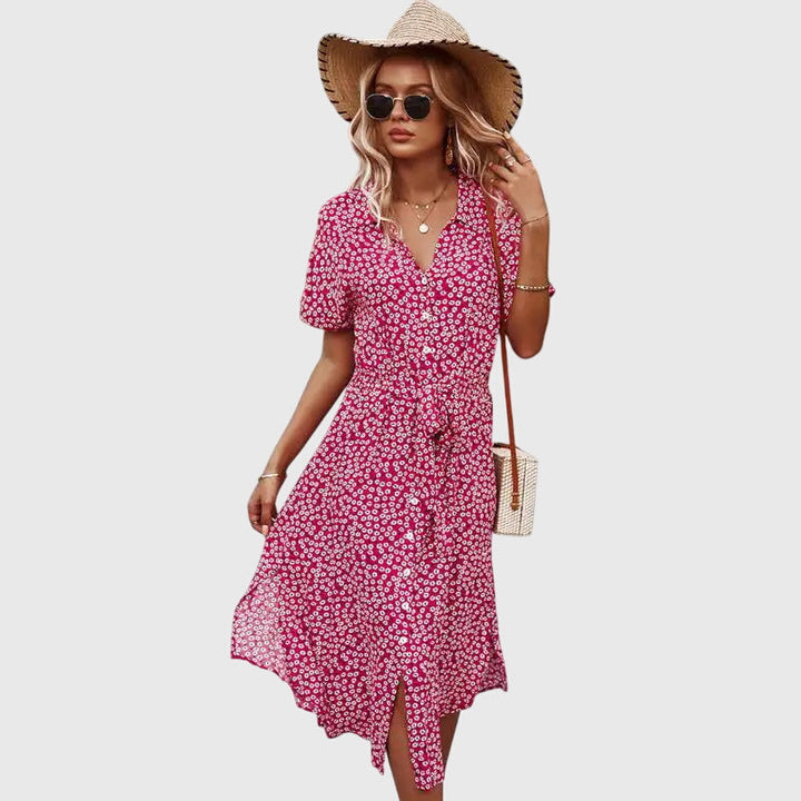 Deborah - Floral Midi Dress
