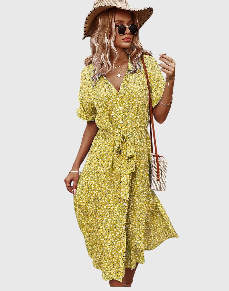 Deborah - Floral Midi Dress