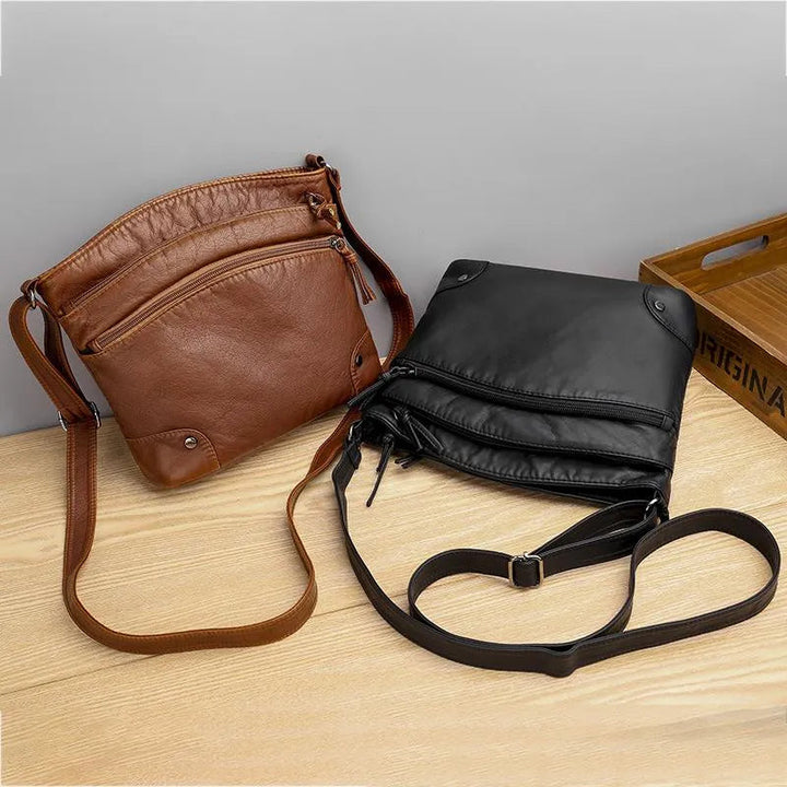 Anna™ - Elegant Leather Shoulder Bag