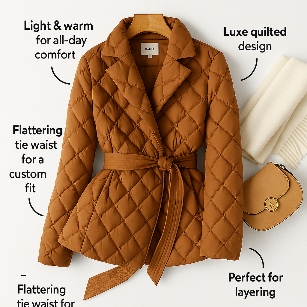 Freya™ Ultra-Warm Puffer Coat – Flattering, Lightweight & Winter-Ready