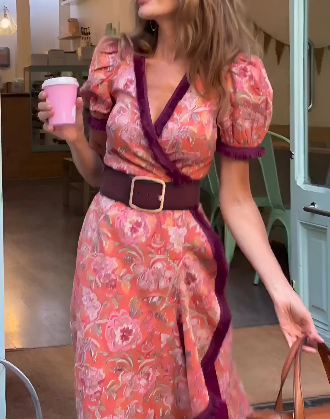Rosalie | Elegant Pink Maxi Dress