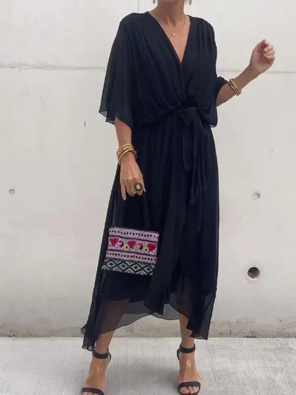 DARIA | ELEGANT DRESS WITH V-NECK
