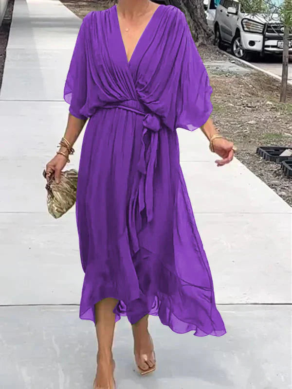 DARIA | ELEGANT DRESS WITH V-NECK