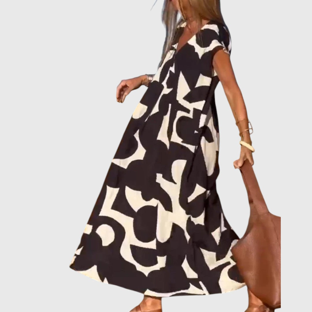Josie - Loose Printed Maxi Dress