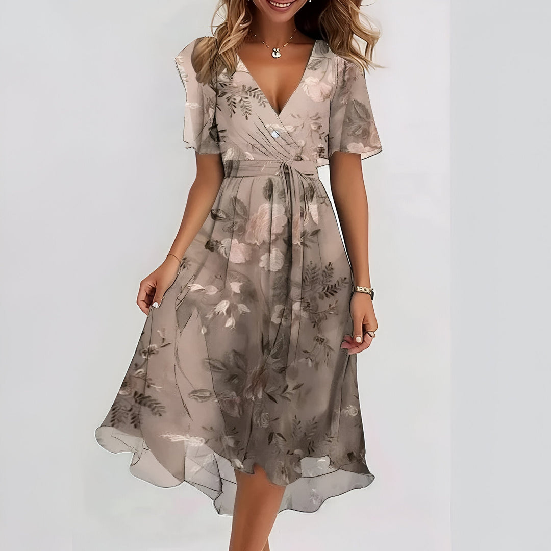 EVA™ Short Sleeve Dress – Flattering Comfort Meets Casual Elegance