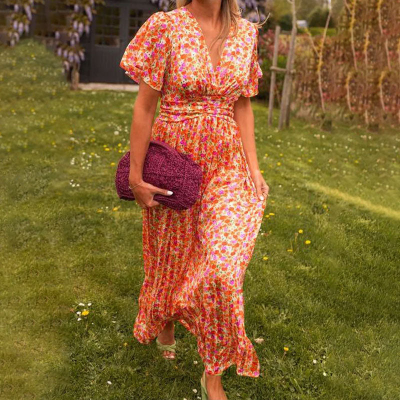 Emily - Classic V-Neck Dress