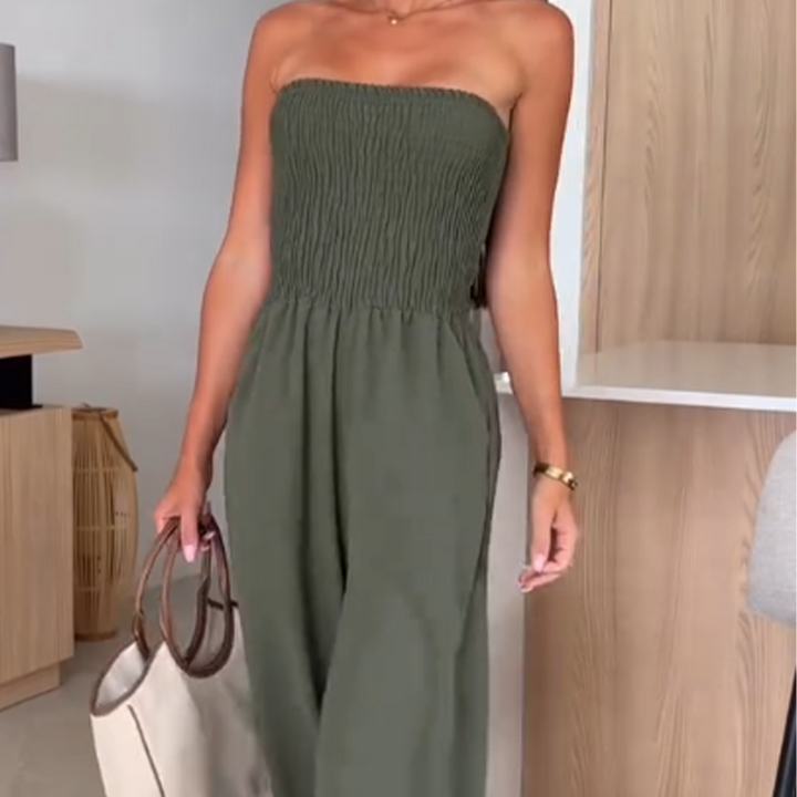 Off-the-Shoulder & Wide-Legged Jumpsuit for Women