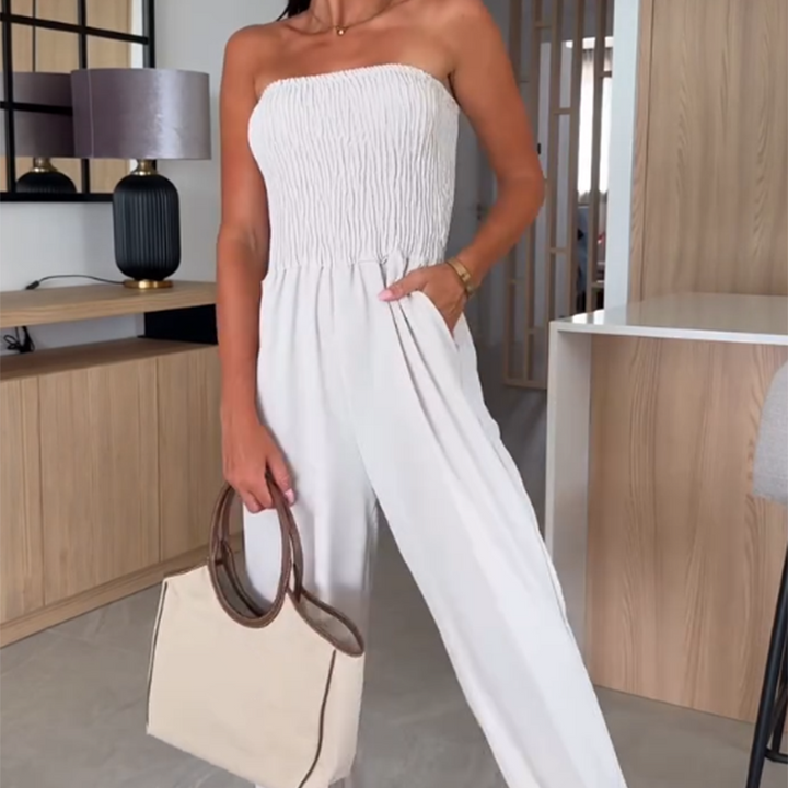 Off-the-Shoulder & Wide-Legged Jumpsuit for Women