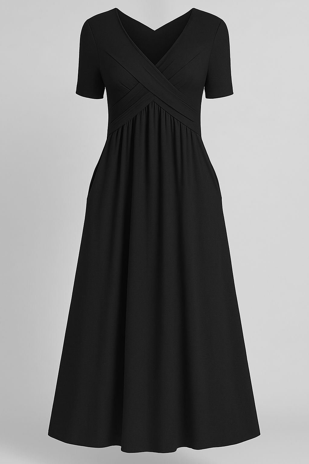 Vivienne™ Elegant Midi Dress – Timeless Charm with Flattering Tummy Coverage (1+1 FREE!)