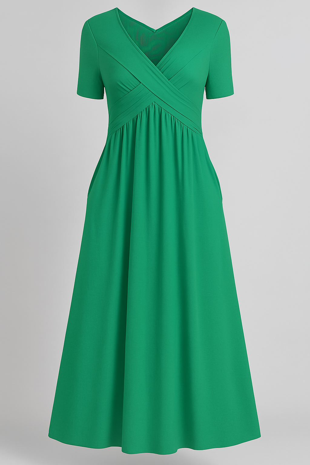 Vivienne™ Elegant Midi Dress – Timeless Charm with Flattering Tummy Coverage (1+1 FREE!)