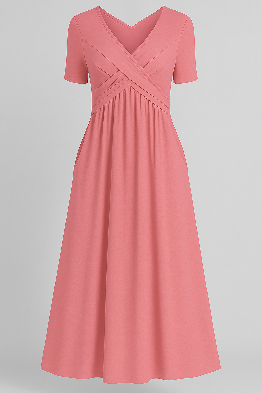 Vivienne™ Elegant Midi Dress – Timeless Charm with Flattering Tummy Coverage (1+1 FREE!)