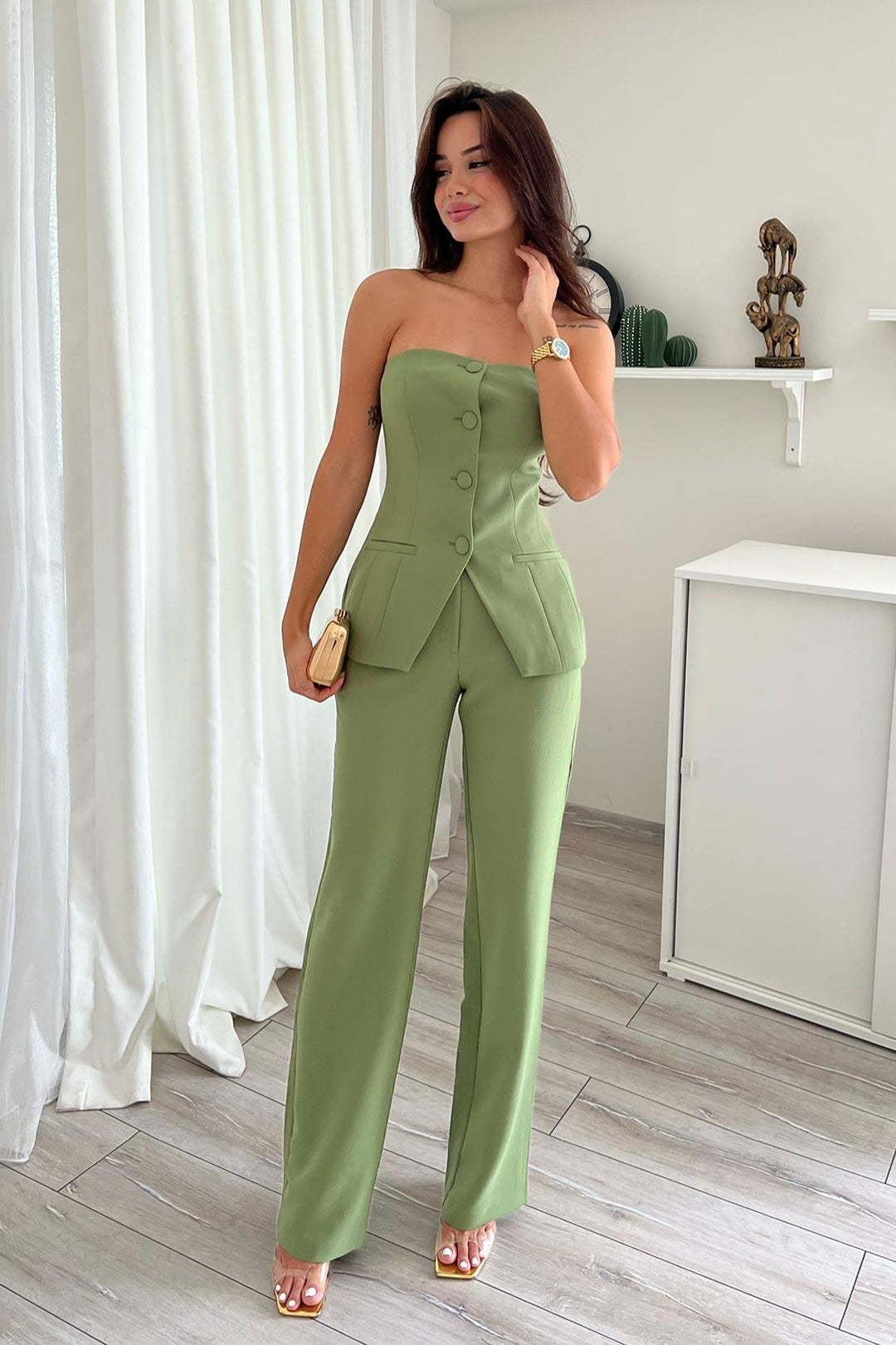 Clara™ Chic Sleeveless Set – Effortless Style Meets All-Day Comfort